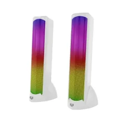 Bocinas Balam Rush Glimm Tower BG575 - Alámbrico/Inalámbrico - Bluetooth - Blanco - BR-936989 Bocinas Balam Rush Glimm Tower BG575 - Alámbrico/Inalámbrico - Bluetooth - Blanco - BR-936989