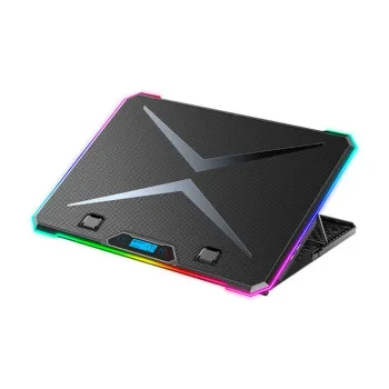 Base Enfriadora Balam Rush Eolox Freez EF707 - 17" - USB - LCD - Ajustable - BR-937429