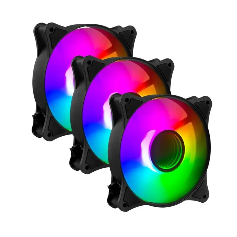 Kit de Ventiladores Balam Rush Eolox Blaze EX90K - 120mm - 3 Pines - RGB - 3 Piezas - BR-937948