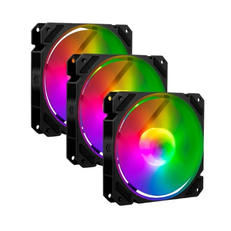 Kit de Ventiladores Balam Rush Eolox Blaze EX70K - 120mm - 1200 RPM - 3 Pines - 3 Piezas - BR-937962