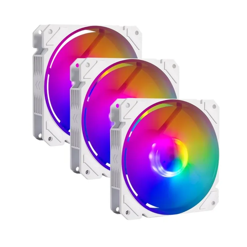 Kit de Ventiladores Balam Rush Eolox Blaze EX70KW - 120mm - 1200 RPM - 3 Pines - 3 Piezas - Blanco - BR-937979