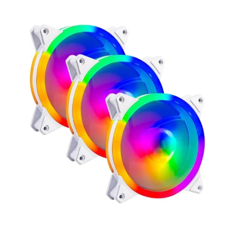 Kit de Ventiladores Balam Rush Eolox Blaze EX30KW - 120mm - 1200 RPM - 3 Piezas - Blanco - BR-938013