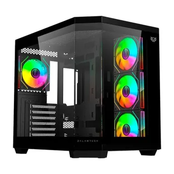 Gabinete Gamer Balam Rush Tank Master 9600 TB - Media Torre - ATX/Micro ATX/Mini ITX - 4x Ventiladores - Panel Lateral - Negro - BR-938679