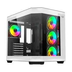 Gabinete Gamer Balam Rush Tank Master 9600 TB - Media Torre - ATX/Micro ATX/Mini ITX - 4x Ventiladores - Panel Lateral - Blanco con Negro - BR-938693 Gabinete Gamer Balam Rush Tank Master 9600 TB - Media Torre - ATX/Micro ATX/Mini ITX - 4x Ventiladores - Panel Lateral - Blanco con Negro - BR-938693