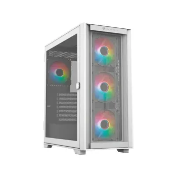 Gabinete Gamer Balam Rush Carbono Twin Mate 9000 - Torre - E-ATX/ATX/Micro ATX/Mini ITX - 4x Ventiladores - Panel Lateral - Blanco - BR-938761