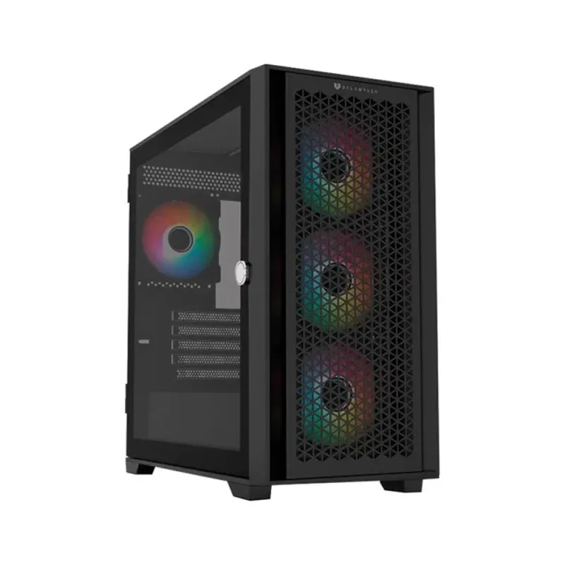 Gabinete Gamer Balam Rush Carbono Twin Mate 8000 - Media Torre - Micro ATX/Mini ITX - 4x Ventiladores - Panel Lateral - Negro - BR-938778