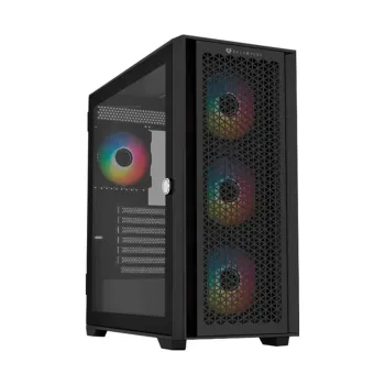 Gabinete Gamer Balam Rush Carbono Twin Mate 7000 - Media Torre - ATX/Micro ATX/Mini ITX - 4x Ventiladores - Panel Lateral - Negro - BR-938792