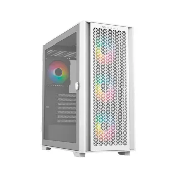 Gabinete Gamer Balam Rush Carbono Twin Mate 7000 - Media Torre - ATX/Micro ATX/Mini ITX - 4x Ventiladores - Panel Lateral - Blanco - BR-938808