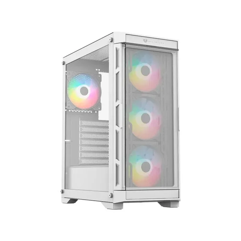 Gabinete Gamer Balam Rush Carbono Twin Mate 5000 - Media Torre - ATX/Micro ATX/Mini ITX - 4x Ventiladores - Panel Lateral - Blanco - BR-938846