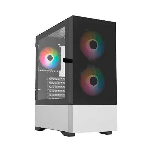 Gabinete Balam Rush Nitrox Aircool 5500ABW- Mid-Tower - Micro-ATX / Mini-ITX / ATX - 3 Ventiladores ARGB Instalados - Sin Fuente - BR-938914