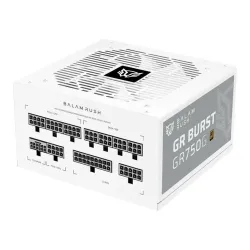 Fuente de Poder Balam Rush GR Burst GR750G - 750W - ATX - 24 pin - 6 SATA - 80 PLUS Gold - Blanco - BR-940337