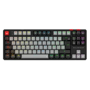 Teclado Gamer Balam Rush Level Pro GK990 - Inalámbrico - Gris con Negro - RGB - Switch Rojo - BR-940368