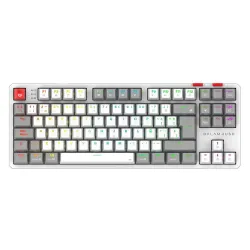 Teclado Gamer Balam Rush Level Pro GK990 - Inalámbrico - Blanco con Gris - RGB - Switch Rojo - BR-940375 Teclado Gamer Balam Rush Level Pro GK990 - Inalámbrico - Blanco con Gris - RGB - Switch Rojo - BR-940375