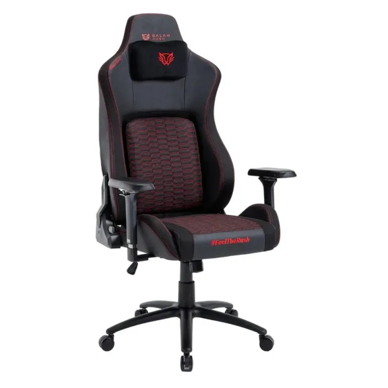 Silla Gamer Balam Rush Ultimate Superb U7 - Hasta 150kg - Negro con Rojo - BR-940498