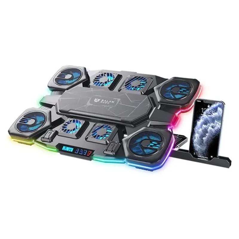 Base Enfriadora Balam Rush Eolox Cryotech EF780 - Hasta 17" - 8x Ventiladores - RGB - BR-941112
