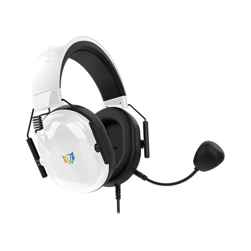 Diadema Gamer Balam Rush Aviator Level HA757 - Alámbrico - 3.5mm - Micrófono - Blanco - RGB - BR-941174