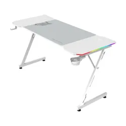 Escritorio Gamer Balam Rush Olympus Spot Glow MRX6000 - 140x60cm - Hasta 100kg - Blanco - BR-941402 Escritorio Gamer Balam Rush Olympus Spot Glow MRX6000 - 140x60cm - Hasta 100kg - Blanco - BR-941402