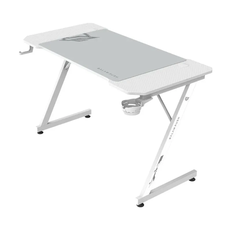 Escritorio Gamer Balam Rush Olympus Spot MRX4000 - 120x60cm - Hasta 100kg - Blanco - BR-941426