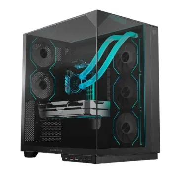 Gabinete Gamer Balam Rush MAJESTIC 7600 - Media Torre - ATX/Micro-ATX/mini-ITX - Panel Lateral - Negro - BR-941495