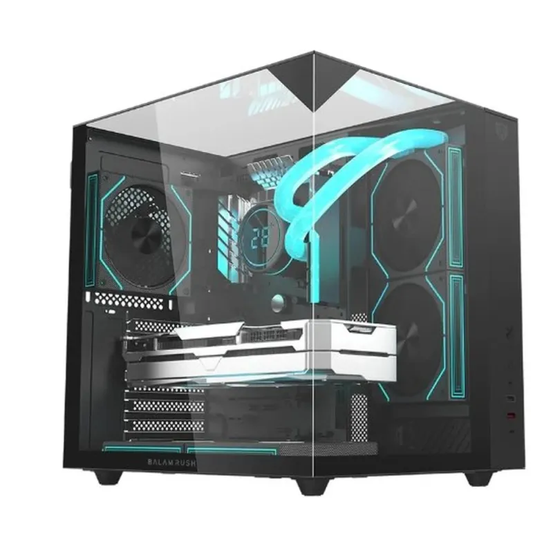 Gabinete Gamer Balam Rush MAJESTIC 6600 - Media Torre - ATX/Micro-ATX/mini-ITX - Negro - BR-941525