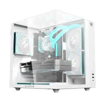 Gabinete Gamer Balam Rush MAJESTIC 6600 - Media Torre - ATX/Micro-ATX/mini-ITX - Panel Lateral - Blanco - BR-941532