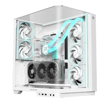 Gabinete Gamer Balam Rush EXPERT CURVE 7800 - Media Torre - ATX/Micro-ATX/mini-ITX - Panel Lateral - Blanco - BR-941563