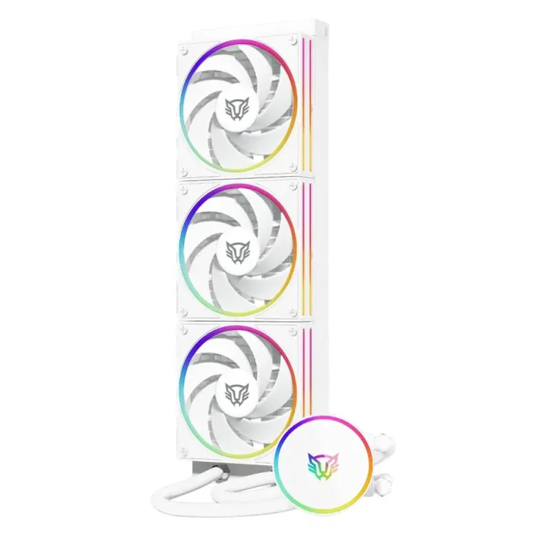 Enfriamiento Líquido Balam Rush 360 Hydrox Pro V2 HX36 - 3 Ventiladores - 2400 RPM - RGB - Blanco - BR-941877
