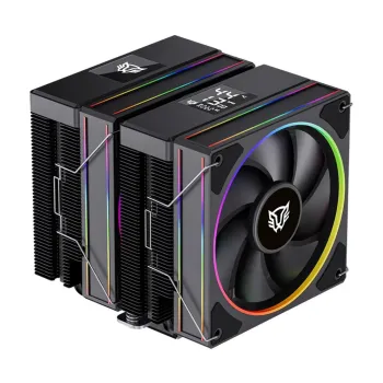 Disipador Balam Rush Heliux Pro HEX75 - 2x 120mm - 2000RPM - RGB - Negro - BR-941945