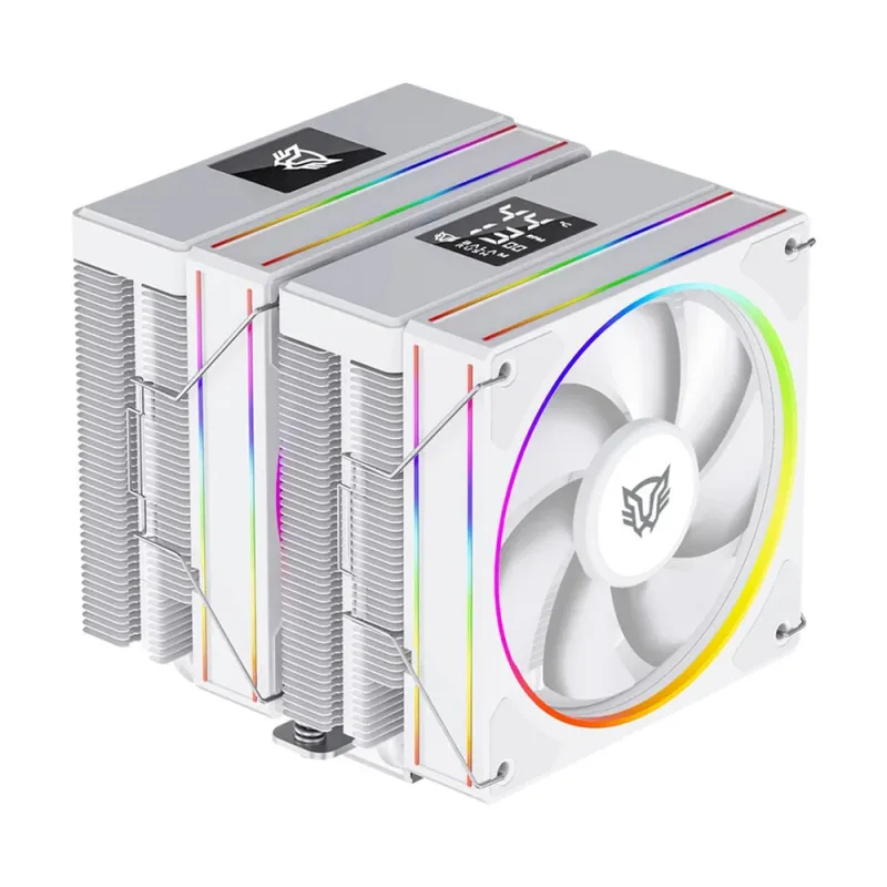 Disipador Balam Rush Heliux Pro HEX75 - 2x 120mm - 2000RPM - RGB - Blanco - BR-941952