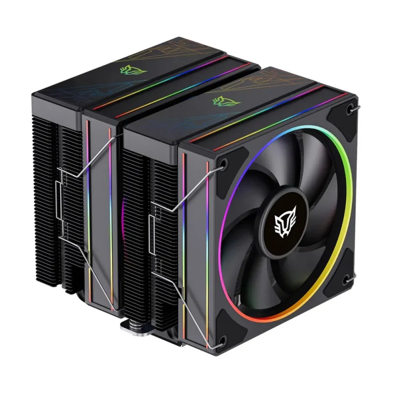 Disipador Balam Rush Heliux Pro HEX70 - 2x 120mm - 2000RPM - RGB - Negro - BR-942003