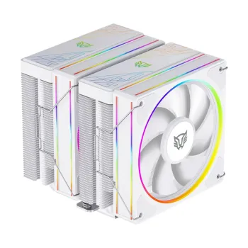 Disipador Balam Rush Heliux Pro HEX70 - 2x 120mm - 2000RPM - RGB - Blanco - BR-942010