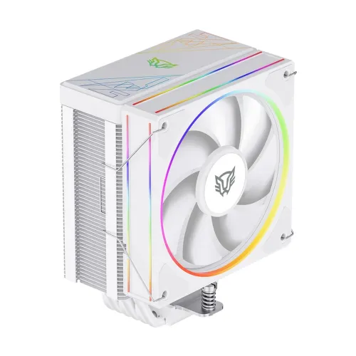 Disipador Balam Rush Heliux Pro HEX60 - 120mm - 2000RPM - RGB - Blanco - BR-942034