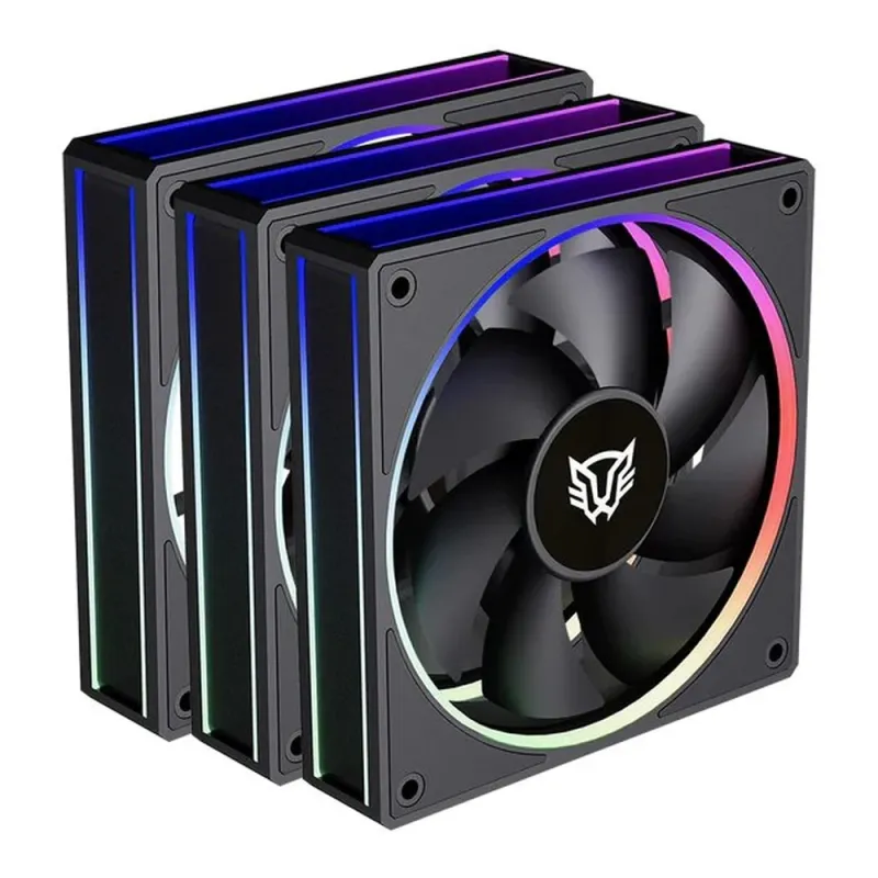 Ventilador Balam Rush Eolox Bora EXB85 - 120mm - 4 pin - Negro - RGB - 3 Piezas - BR-942126