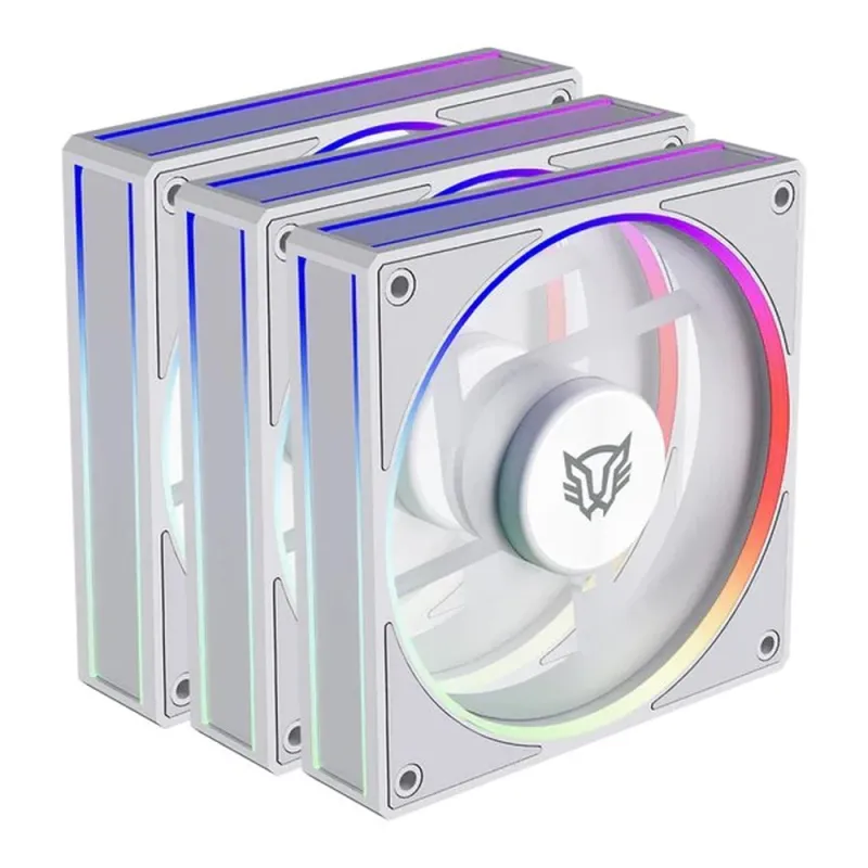 Ventilador Balam Rush Eolox Bora-R EXB85R - 120mm - 4 pin - Blanco - RGB - 3 Piezas - BR-942157