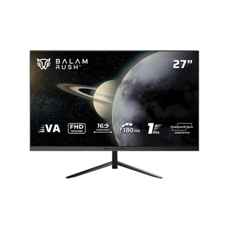 Monitor Gamer Balam Rush Titan MTG27Y - 27" - Full HD - 180Hz - HDMI - DisplayPort - USB-C - BR-943000
