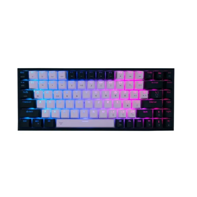 Teclado Gamer Batauro Boskar - Inalámbrico - Español - RGB - Switch Rojo - Negro - BKR-300-RD