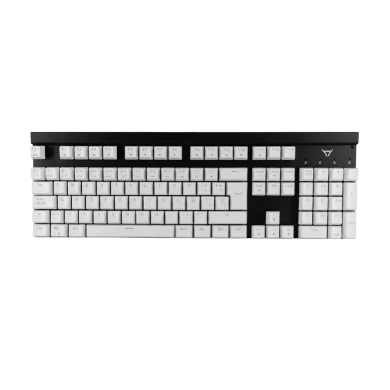 Teclado Gamer Batauro Beliarde - Alámbrico - Español - RGB - Switch Rojo - Negro con Blanco - BLD-500-NRD