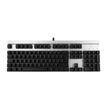 Teclado Gamer Batauro Beliarde - Alámbrico - Español - RGB - Switch Azul - Blanco - BLD-500-WBL