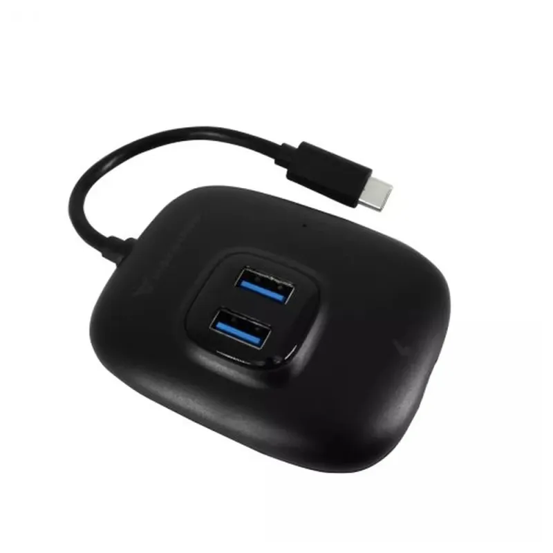Hub USB Batauro HU-40 - USB-C a 4x USB-A - Negro - HU-40