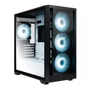 Gabinete Gamer BAUTAURO Lander - Media Torre - Micro ATX/Mini ATX - 4 Ventiladores - Panel Lateral - LDR-600-WH