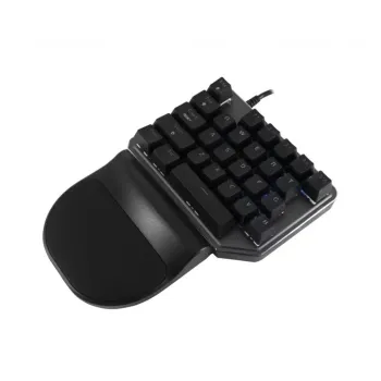 Teclado manual Gamer Batauro Nelore - Alámbrico - Derecho - RGB - Switch Azul - Gris - NLR-100-GBL