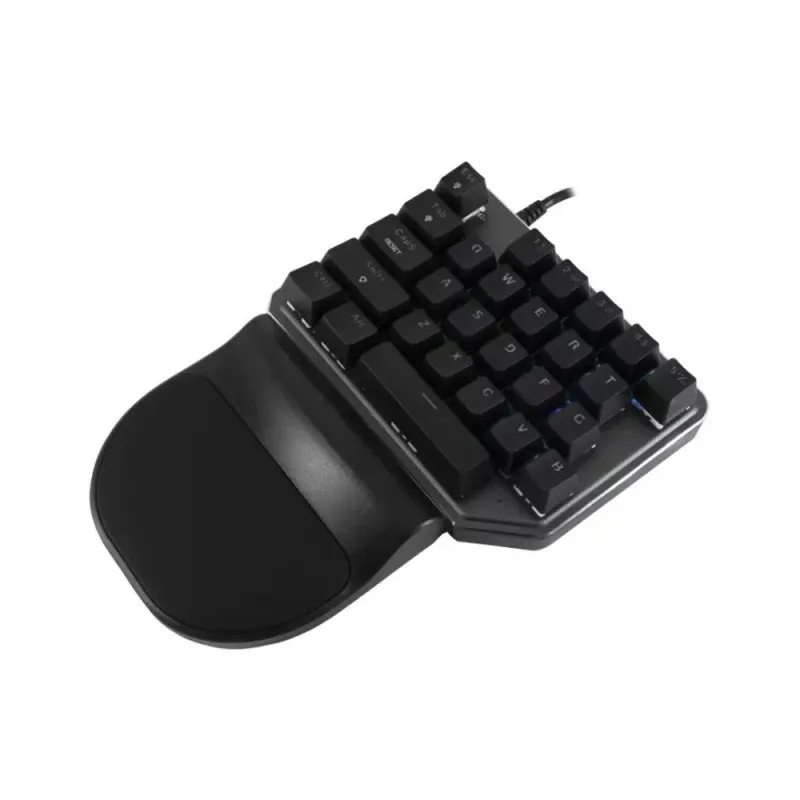 Teclado manual Gamer Batauro Nelore - Alámbrico - Derecho - RGB - Switch Azul - Gris - NLR-100-GBL