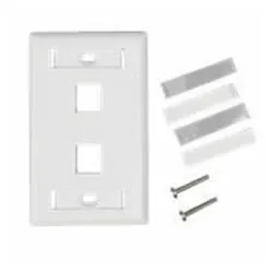 Placa de Pared Belden - 2 Salidas - Blanco - AX102655 Placa de Pared Belden - 2 Salidas - Blanco - AX102655