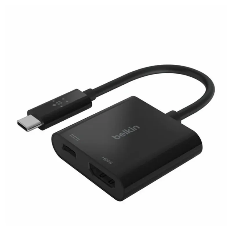 Adaptador Belkin AVC002btBK - USB-C a HDMI/Alimentación USB-C - Negro - AVC002btBK