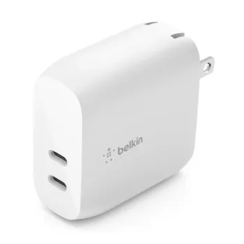 Cargador de Pared Belkin WCB006DQWH - 2 Puertos - USB-C - Blanco - WCB006DQWH