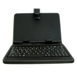 Protector para Tablet BRobotix 001678 - 7" - Tipo Folio - Con Teclado - Vinipiel - Negro - 001678 Protector para Tablet BRobotix 001678 - 7" - Tipo Folio - Con Teclado - Vinipiel - Negro - 001678