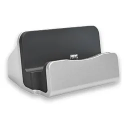Cargador USB de Pedestal BRobotix 005027 - Micro USB - Plata - 005027