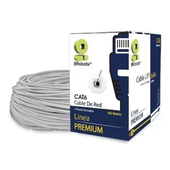 Bobina BRobotix - Cat6 - 305M - 23 AWG - Gris - 065144