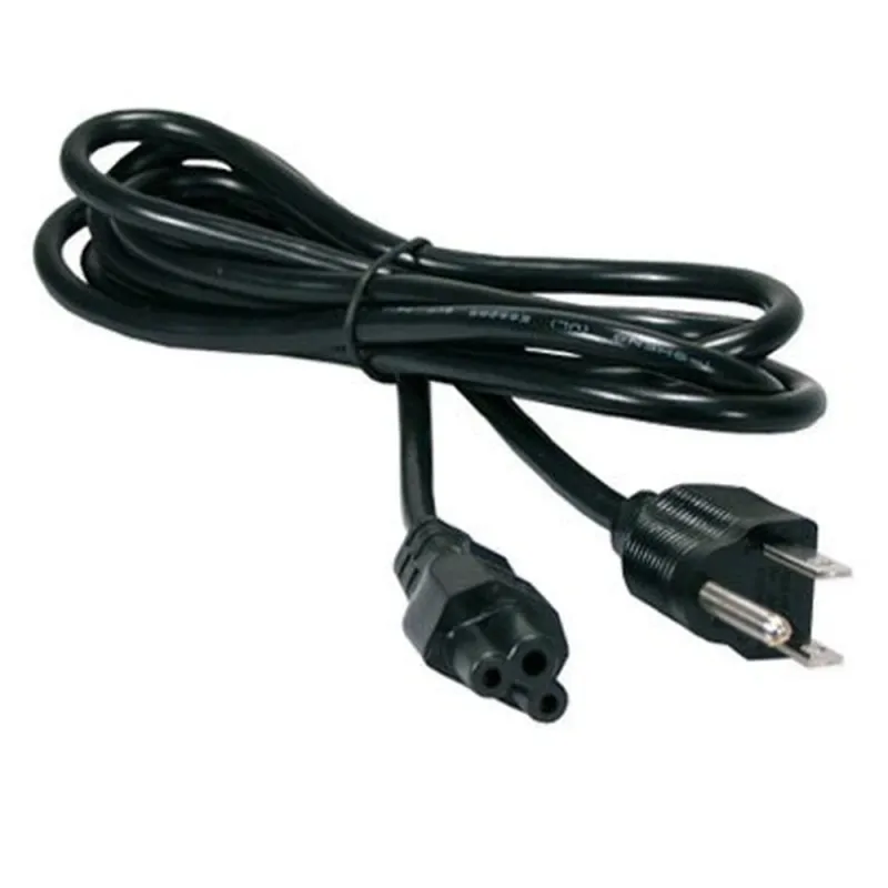 Cable de Corriente para Laptop BRobotix 076889 - Tipo Trébol - 18 AWG - 1.80 Mts - 076889