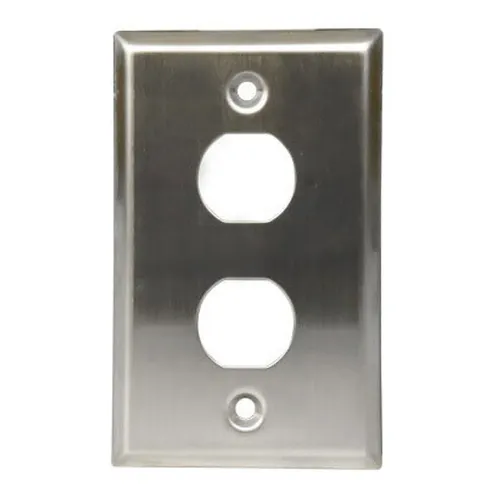 Placa de Pared BRobotix - 2 Salidas - Metálico - 101841 Placa de Pared BRobotix - 2 Salidas - Metálico - 101841